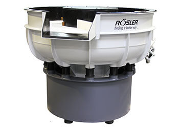 Rotary vibratory finishing bowl